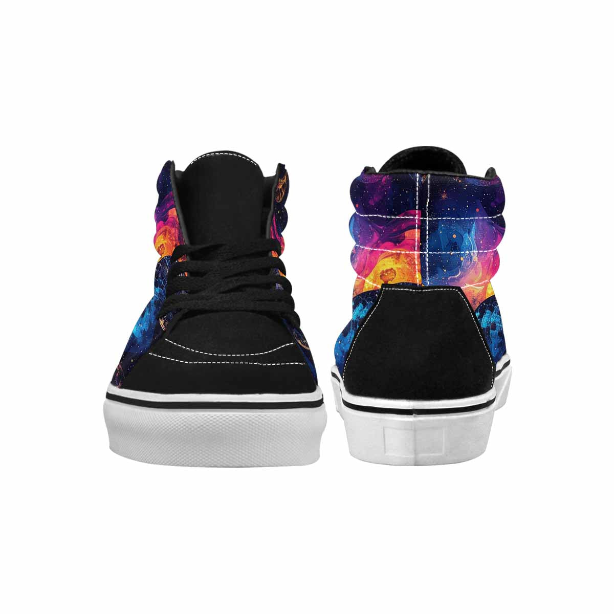 MEN'S Galaxy Snake Print High Top Canvas Dreamcore Custom Shoes