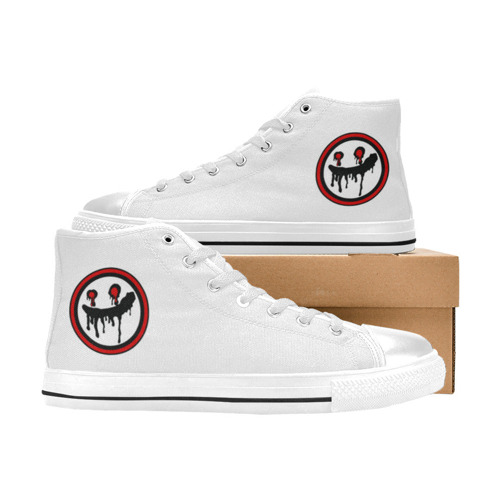 WOMEN'S High Tops Freaky Shoes High Top Canvas Surreal Sneakers