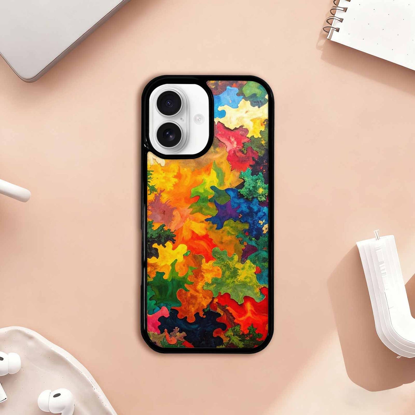 iPhone 17 Case — Camo Patches Full Color Camo, Custom Printed Phone Case