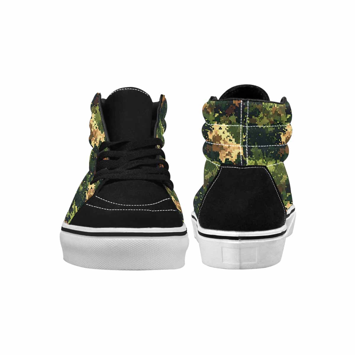 MEN'S Military Camouflage Blotch High Top Canvas Neon Fantasy Custom Shoes