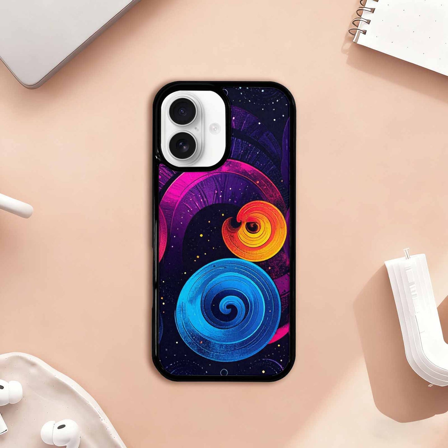 iPhone 17 Case — Rose Galaxy Art Seamless Galaxy Space, Custom Print Case Cover