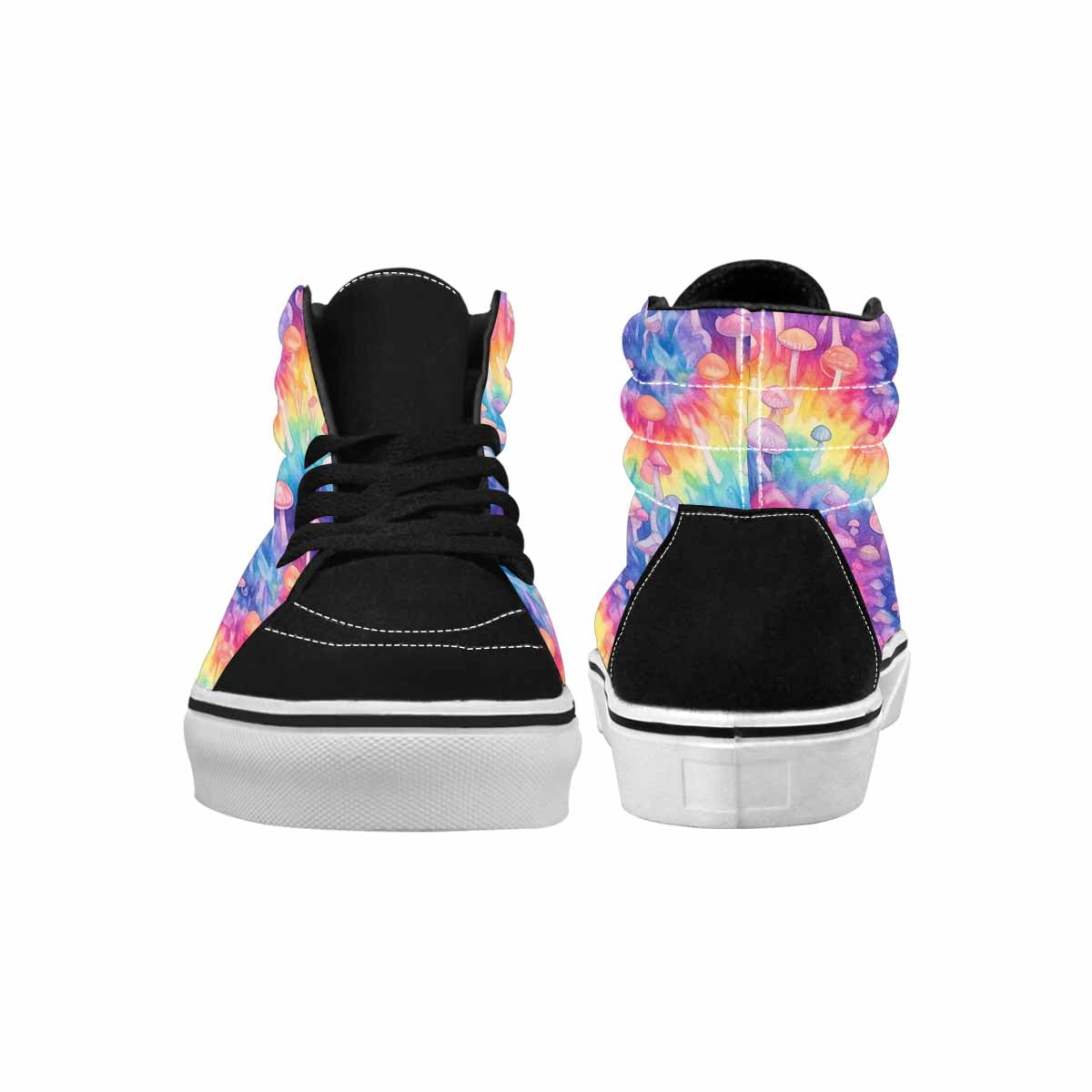 MEN'S Mushrooms Tie Dye High Top Canvas Aesthetic Shoes