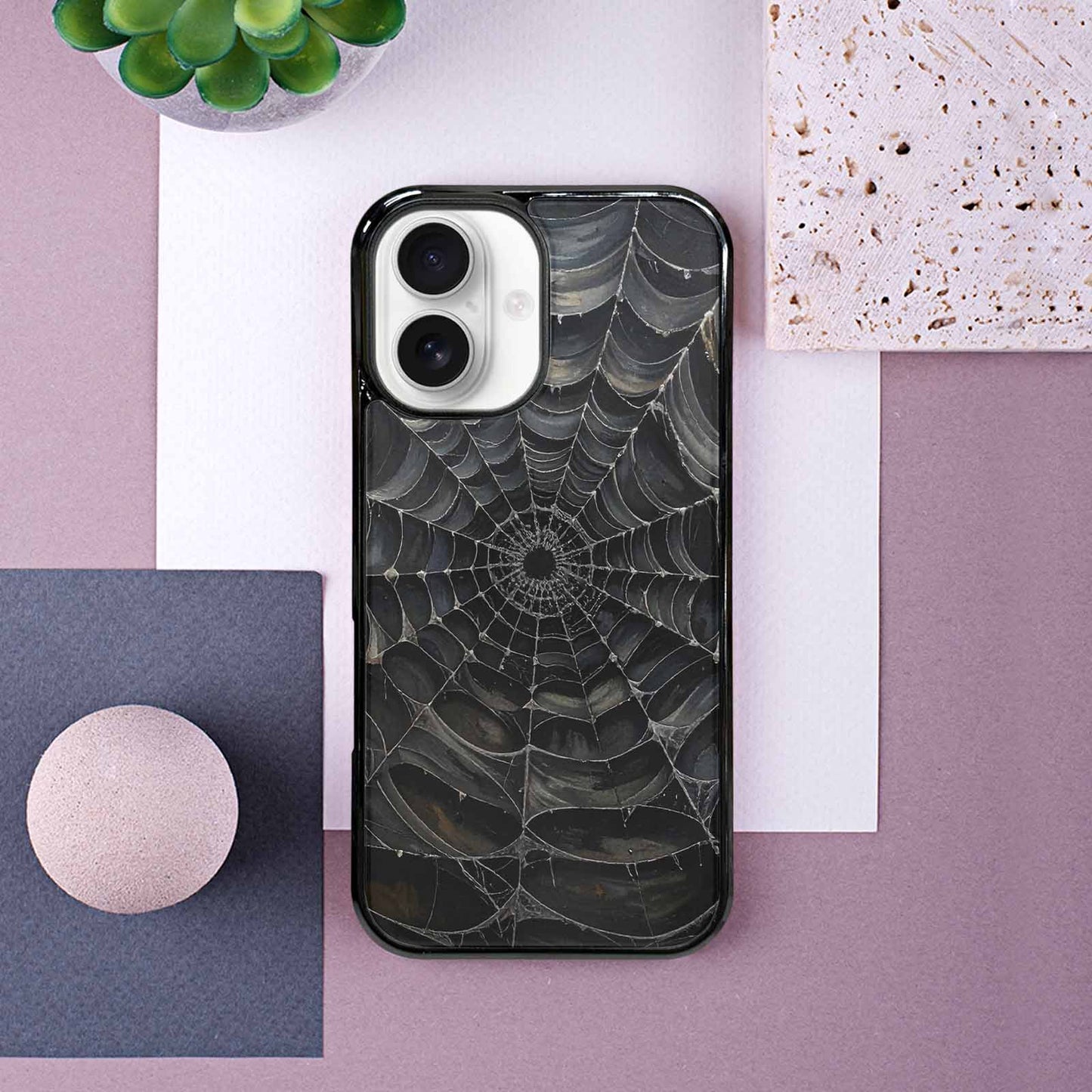iPhone 16 Case — Spider Web Gothic Spider Web Gothic, Custom Print Case Cover