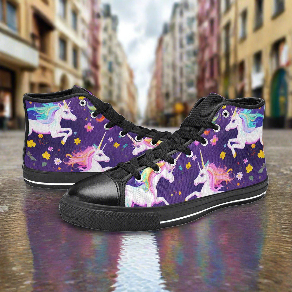 Jellyfish Magenta Gold Vivid MEN Bold Art - Freaky Shoes | Custom Art Sneakers