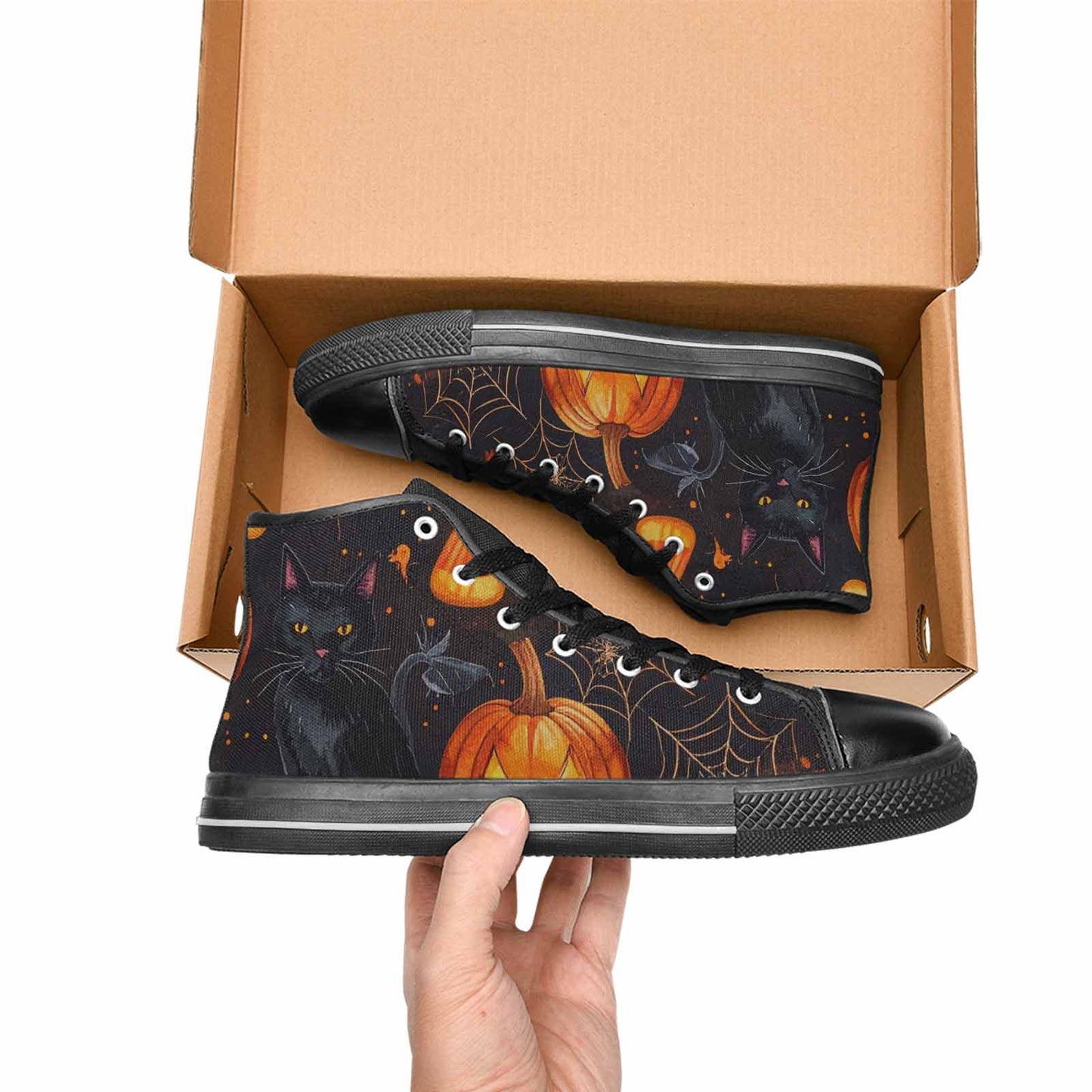 WOMEN'S Halloween High Top Canvas Y2K Sneakers