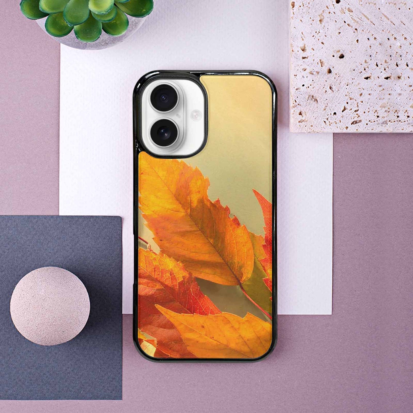 iPhone 16 Case — Autumn Leaves, Custom Phone Case