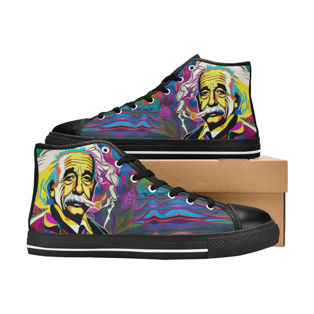 WOMEN'S 420 Albert High Top Canvas Vibrant Chaos Custom Shoes