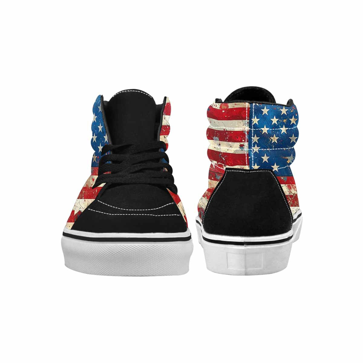 WOMEN'S American Flag Stars High Top Canvas Aesthetic Sneakers