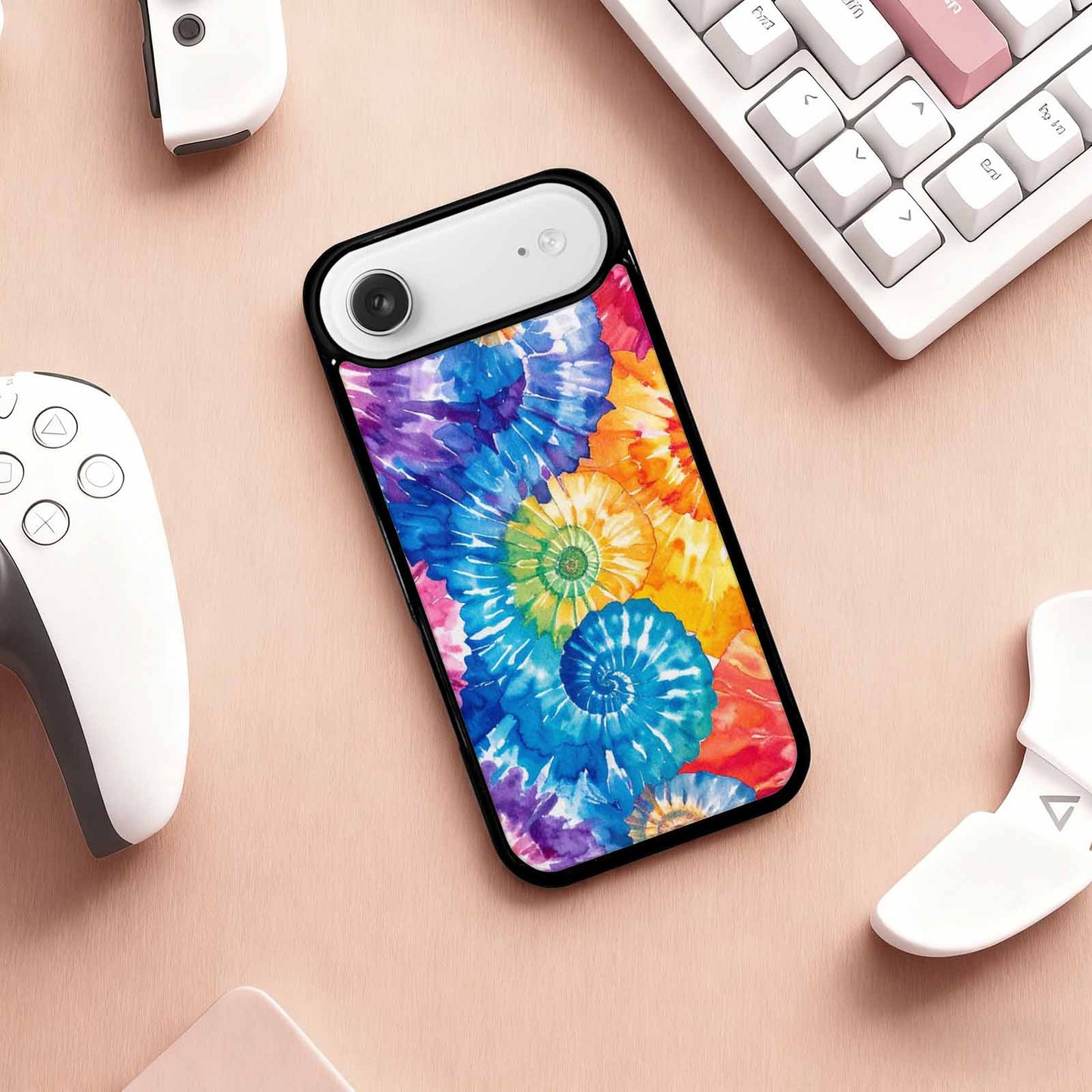 iPhone 17 Air Case — Small Tie Dye Swirl Pattern Tie, Custom Art Phone Cover