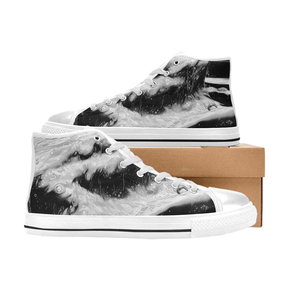 WOMEN'S Cc Acid Bath Drip High Top Canvas Aesthetic Custom Shoes
