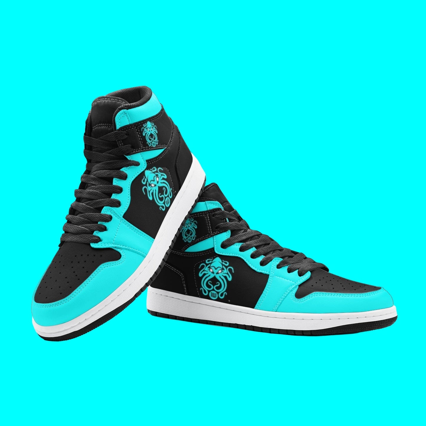 Mermaid Magenta Gold Custom Bold Art - Freaky Shoes