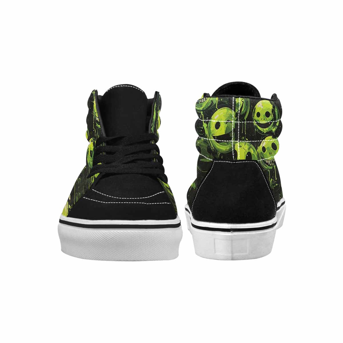 MEN'S Melting Moon Smiley High Top Canvas Y2K Shoes