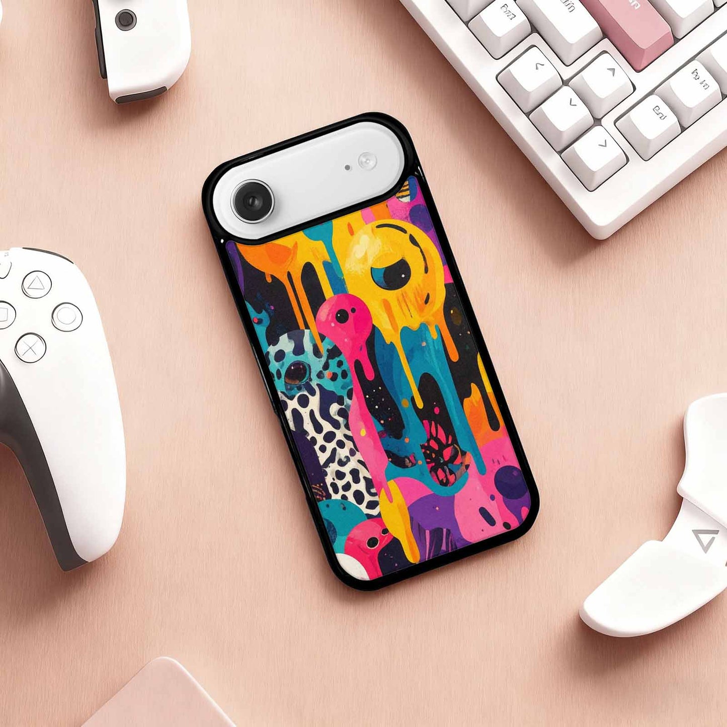 iPhone 17 Air Case — Melting Aliens Pattern Hundreds Of Alien, Custom Designed Case Cover