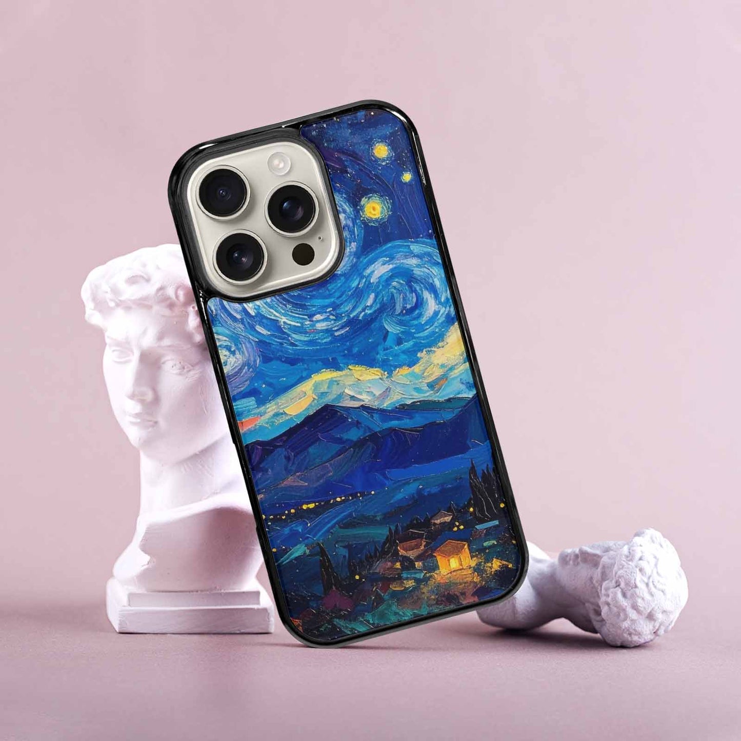 iPhone 16 Pro Case — Starry Night Van Gogh Paint Art, Custom Made Phone Cover