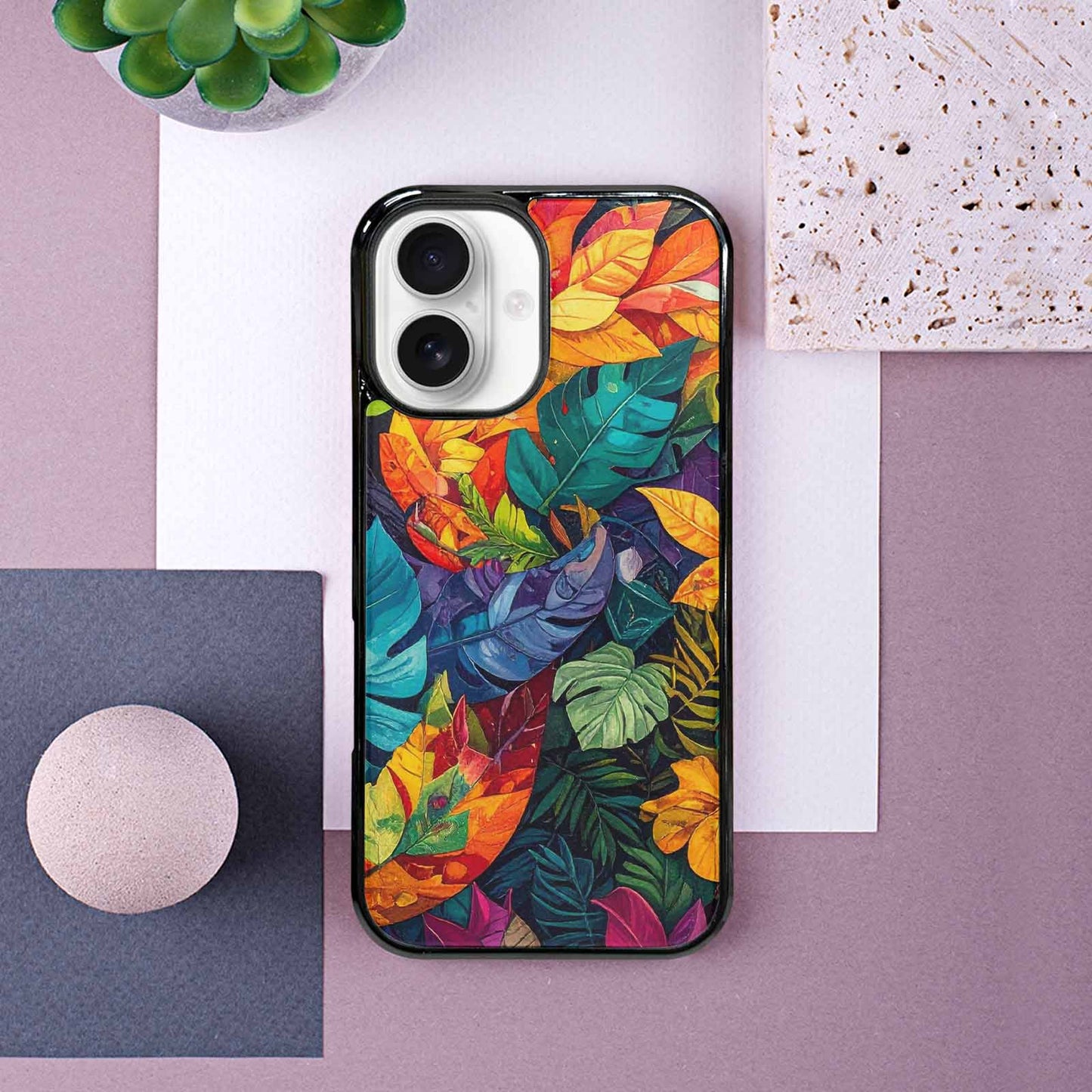 iPhone 16 Case — Toucan Jungle Toucan Jungle Pattern Hundreds, Custom Print Case Cover