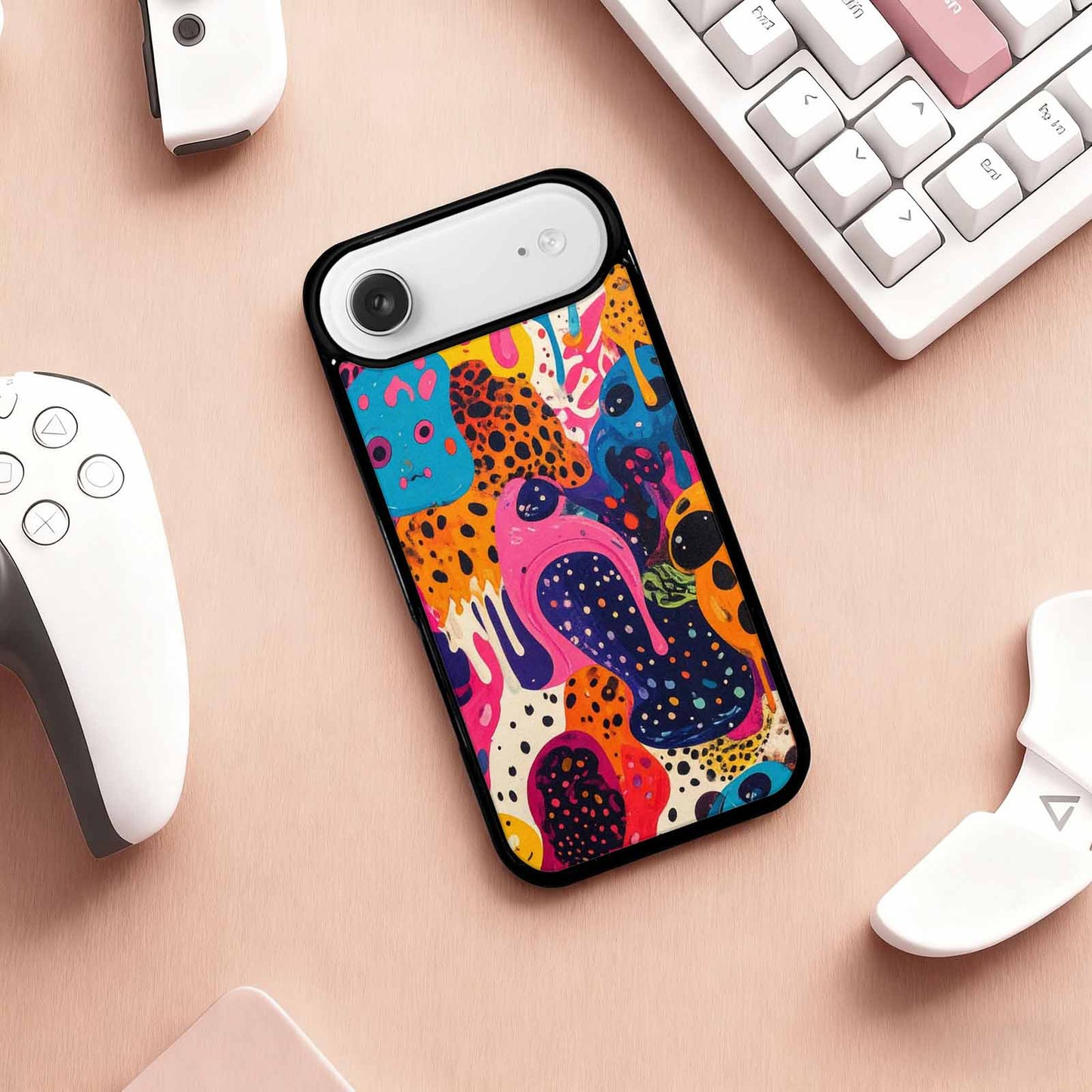 iPhone 17 Air Case — Melting Aliens Pattern Hundreds Of Alien, Custom Phone Case