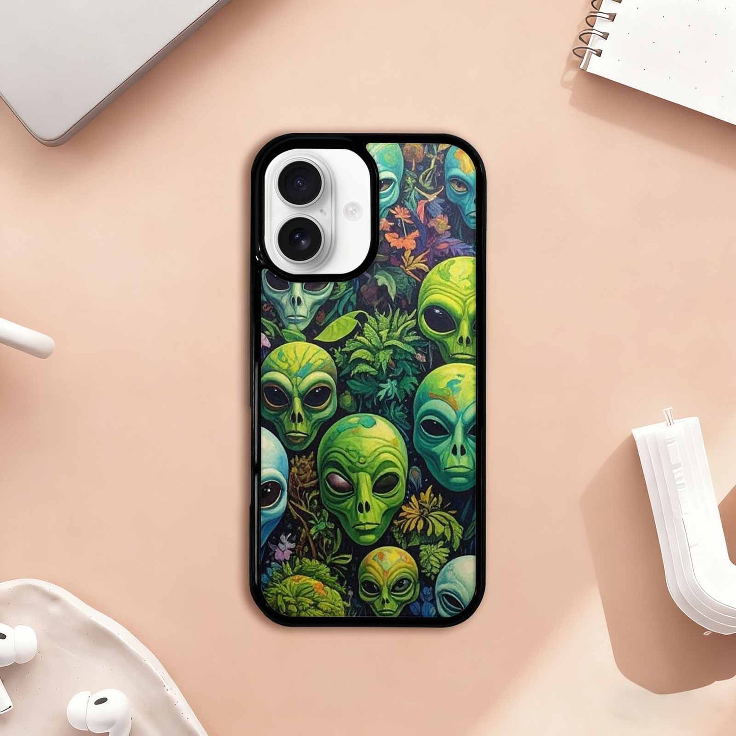 iPhone 17 Case — Aliens Pattern Hundreds Of Alien Scifi, Customized Protective Case