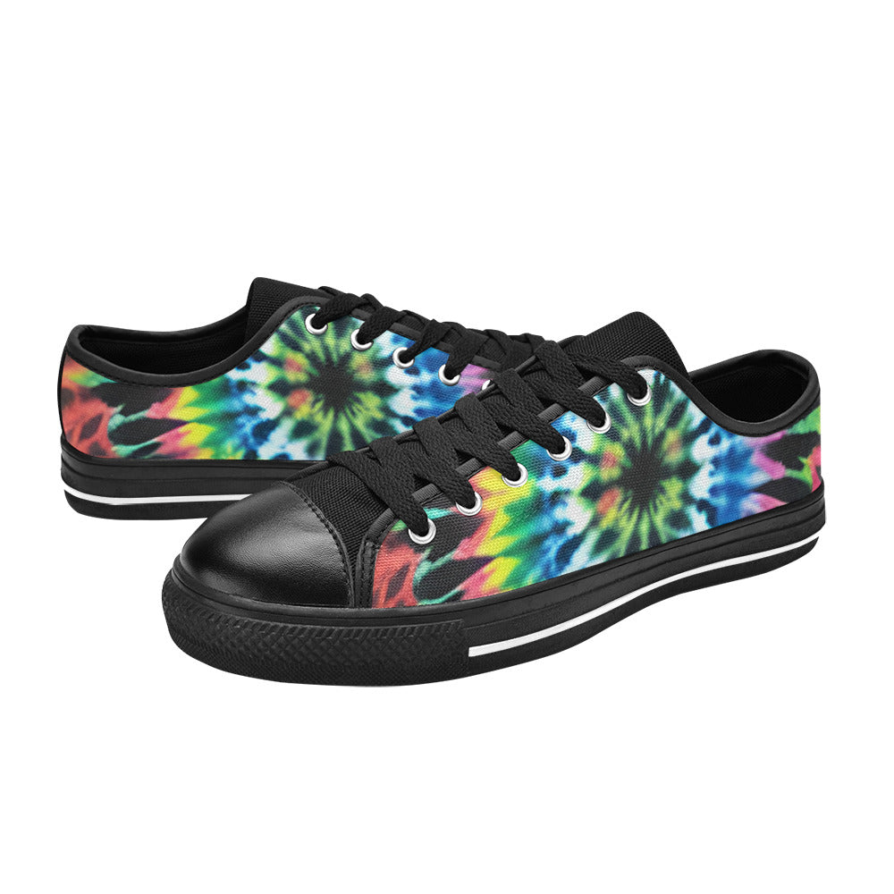 MEN'S Cc Tie Dye Art Canvas Grunge Shoes