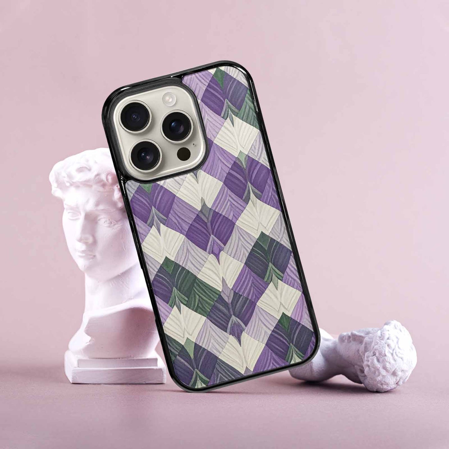 iPhone 16 Pro Case — Genderqueer Flag Color Theme Small Rainbow, Original Design Phone Case