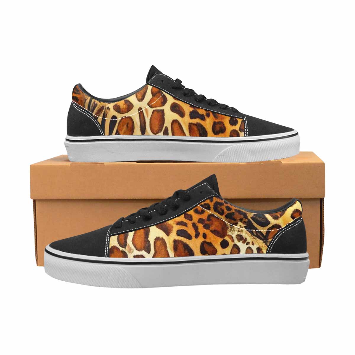 MEN'S Animal Print Canvas Lace-Up Vivid Shoes