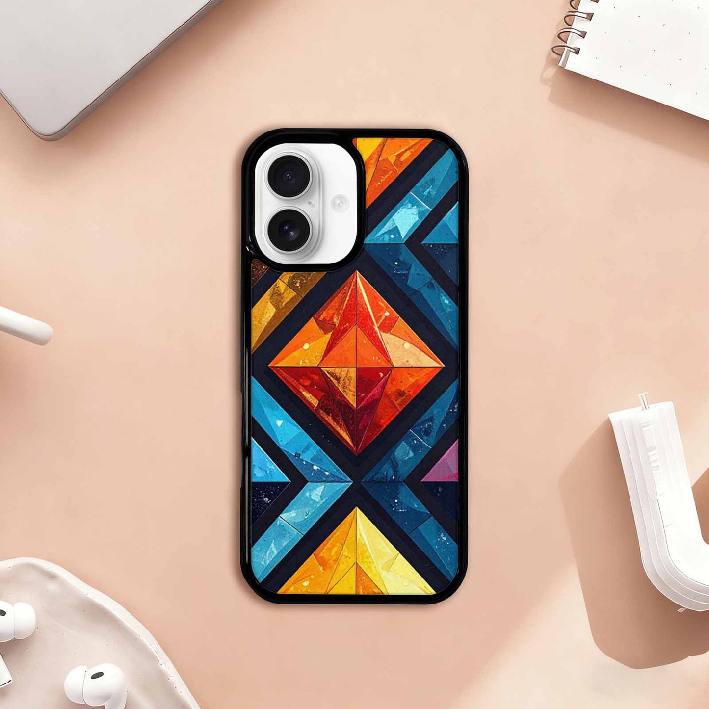 iPhone 17 Case — Vintage Summer Diamond Retro Vintage, Original Design Phone Case