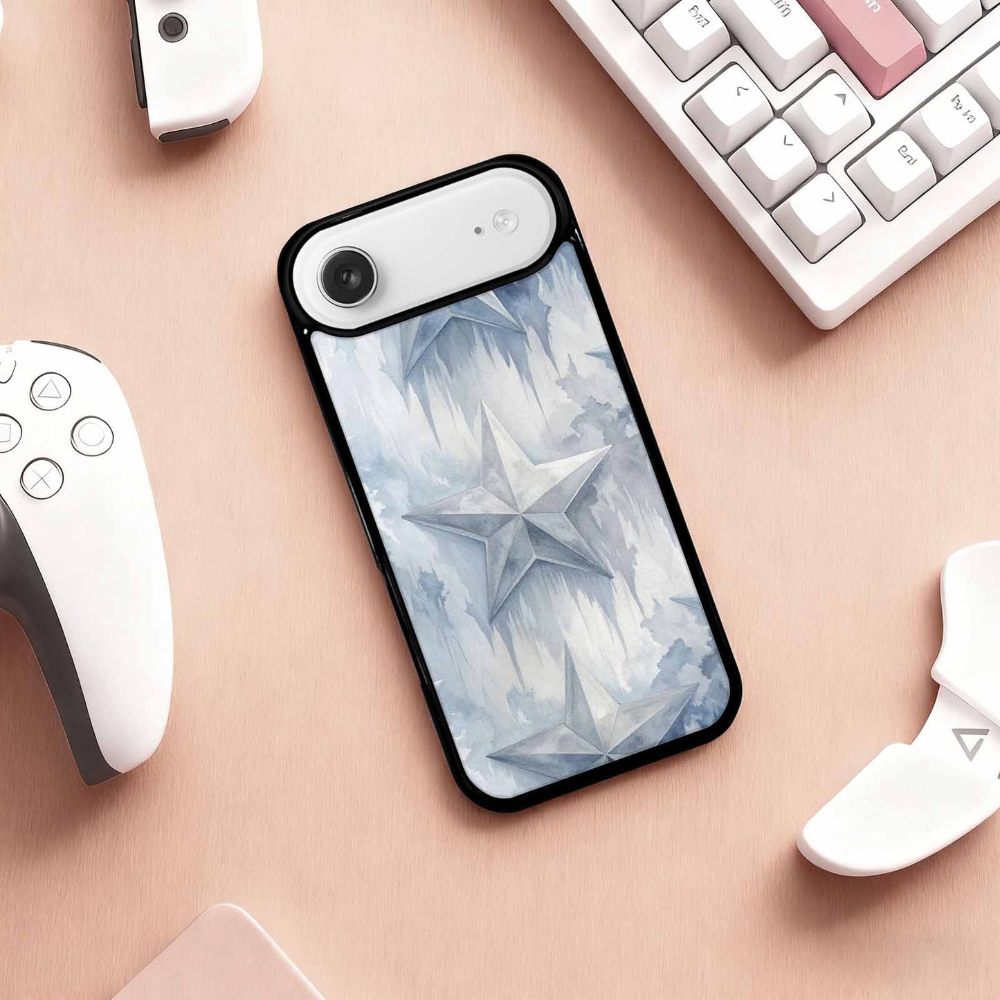 iPhone 17 Air Case — Seamless Tileable Pattern Of Overlapping Galaxy, Custom Designed Case Cover