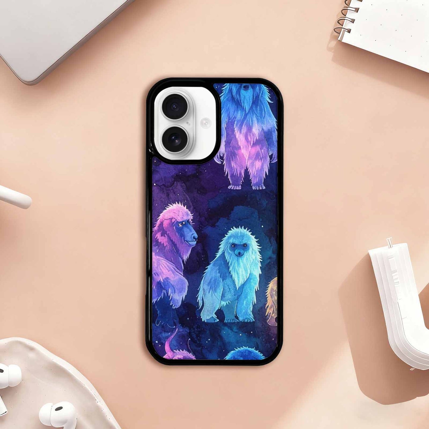 iPhone 17 Case — Watercolor Cryptid Folklore Watercolor Abstract, Custom Print Case Cover