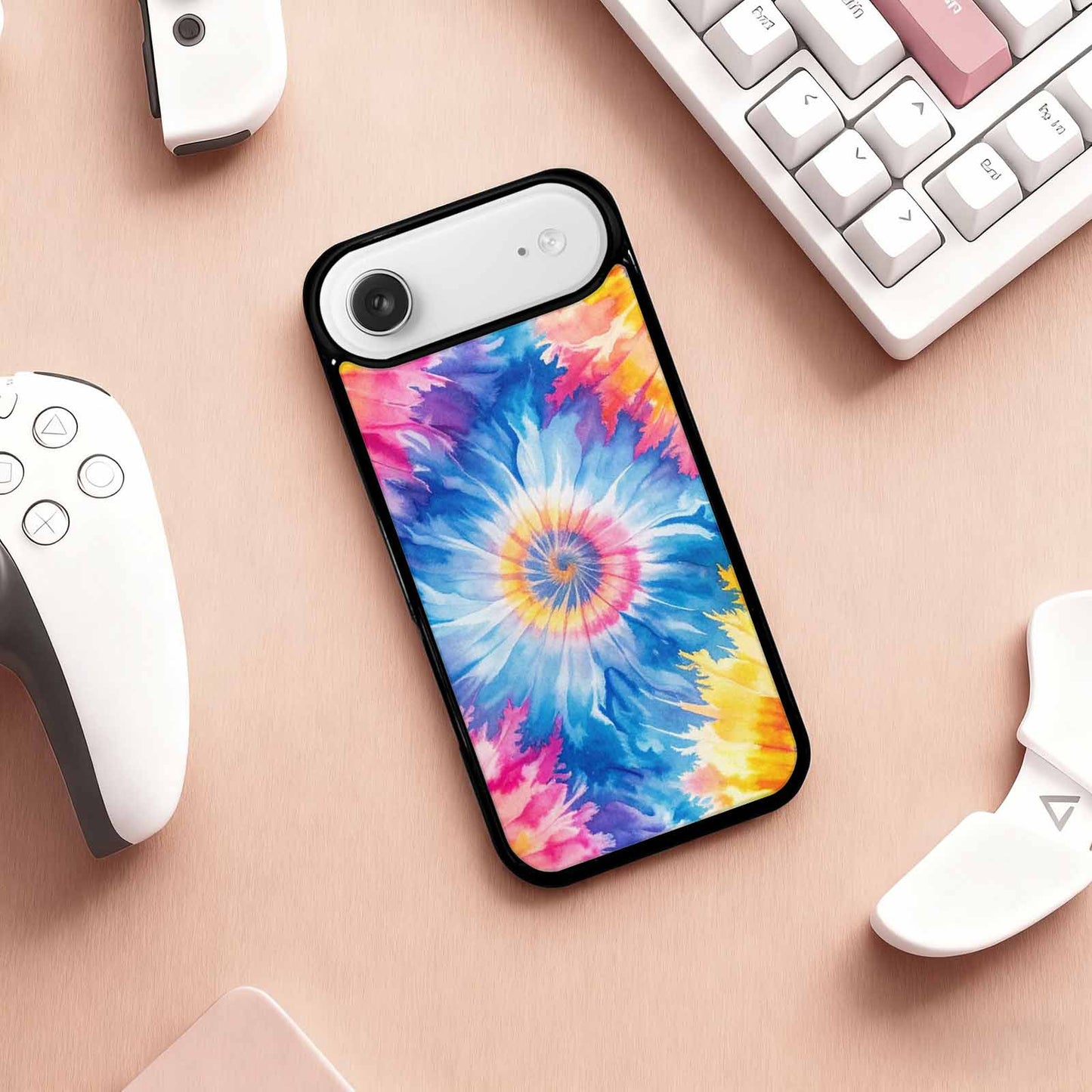 iPhone 17 Air Case — Small Tie Dye Swirl Pattern Tie, Customized Protective Case