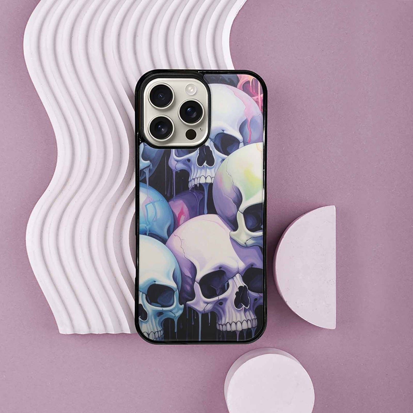 iPhone 16 Pro Max Case — Dark Black And White Color Tone, Custom Print Case Cover