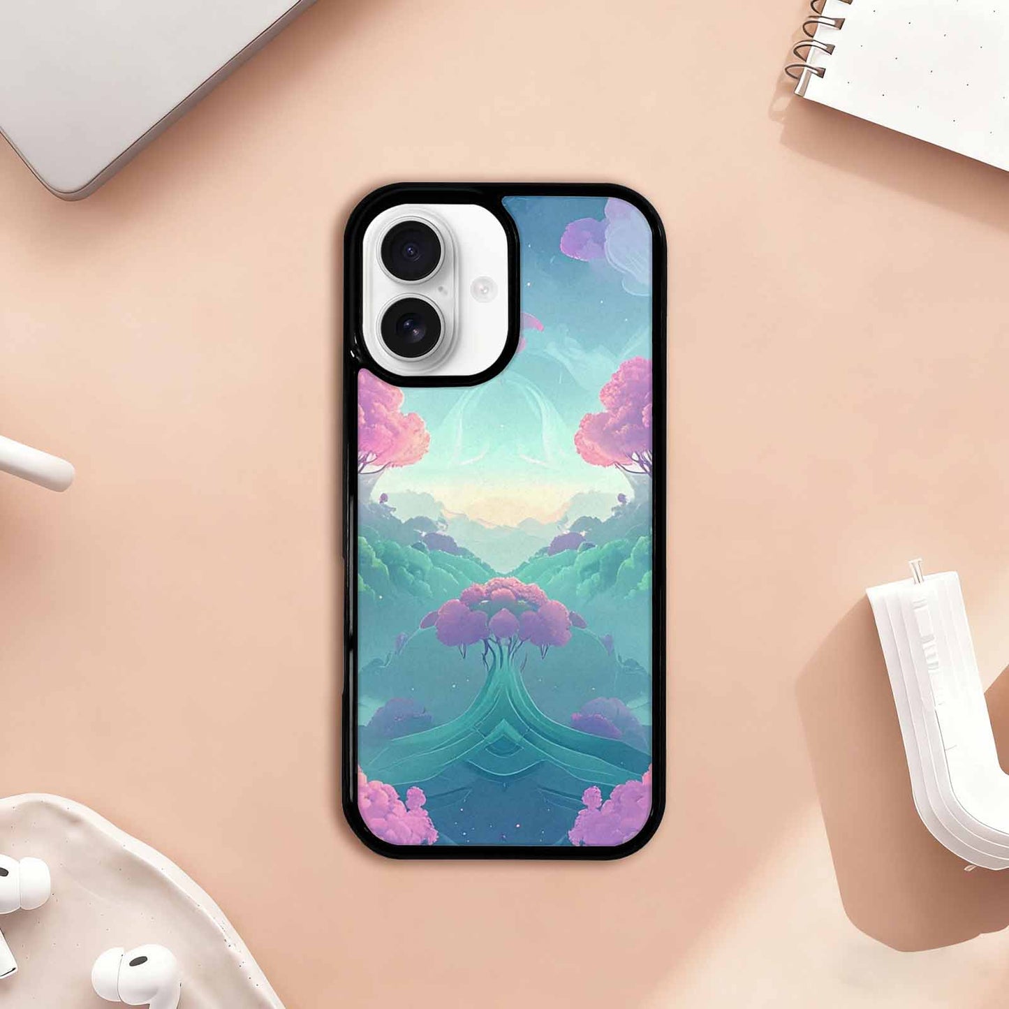 iPhone 17 Case — Surrealist Dreamscape Original Art, Customized Protective Case