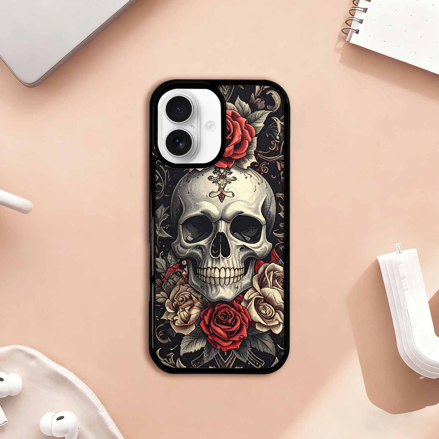 iPhone 17 Case — Skull Dark Art Gothic Print Gothic, Custom Art Phone Cover