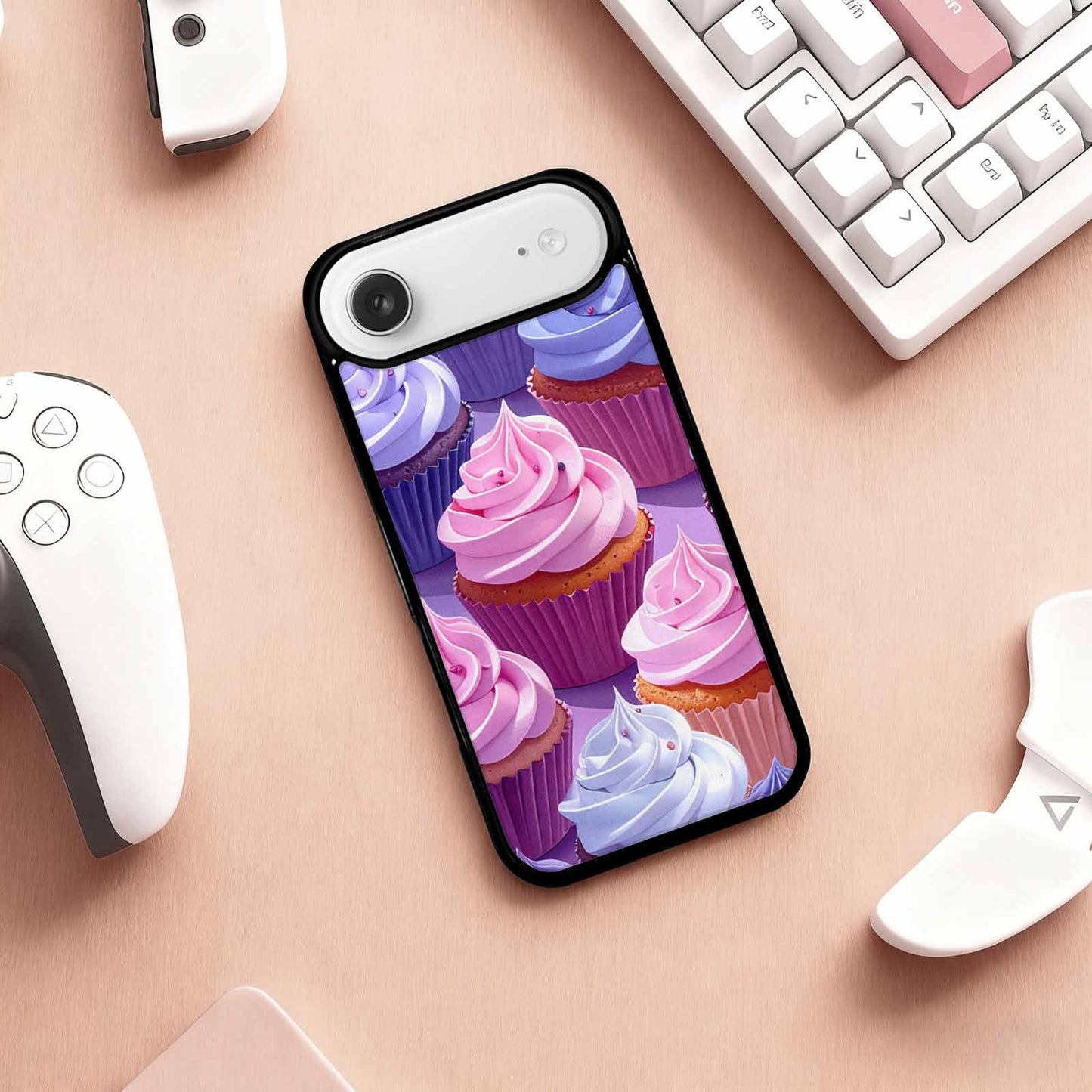 iPhone 17 Air Case — Chrome Retro Cupcake Retro Vintage, Custom Art Phone Cover