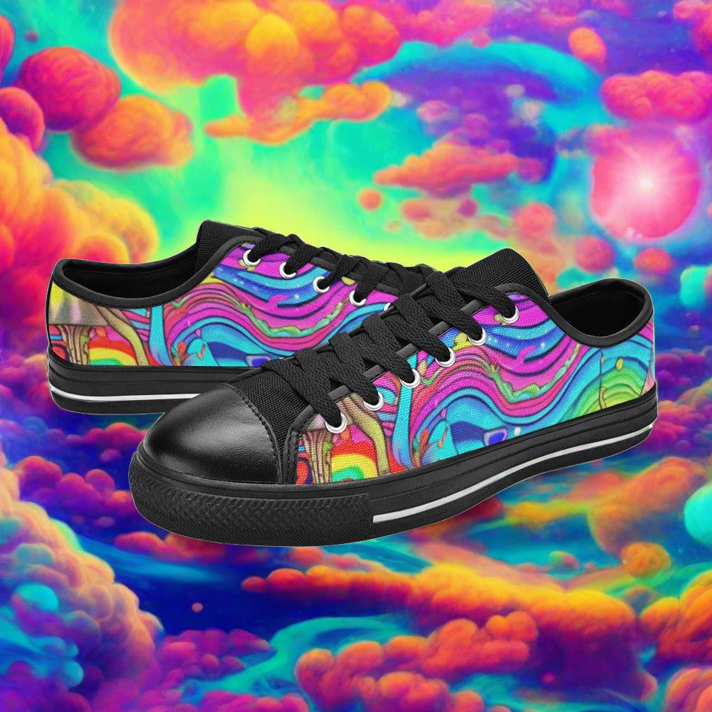 Viking Earthy Brown Custom WOMEN Bold Art - Freaky Shoes | Custom Art Sneakers