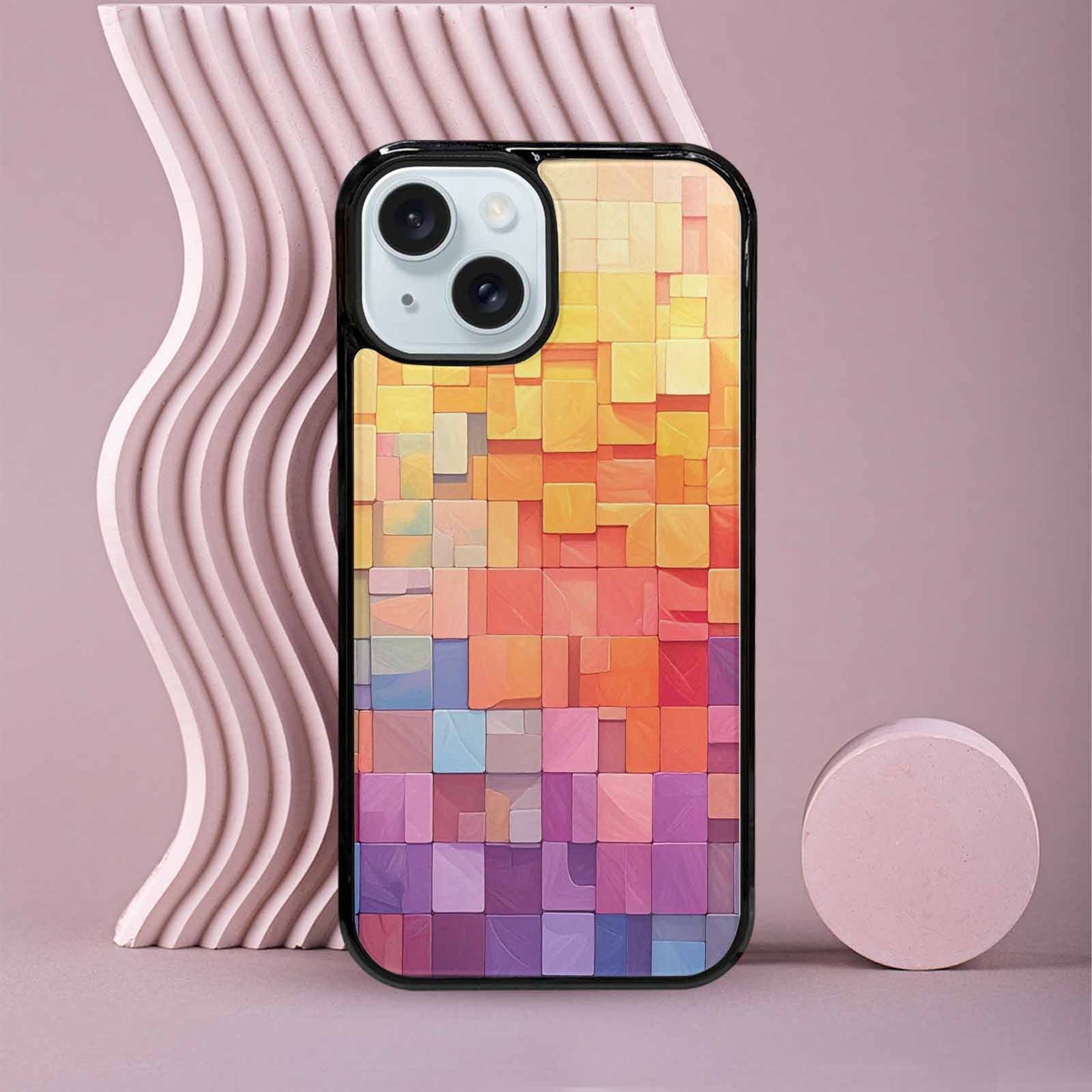 iPhone 15 Case — Color Gradient Fade Pattern Hundreds Of, Original Design Phone Case