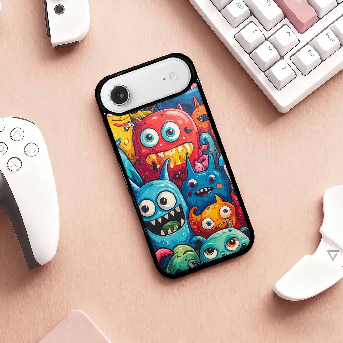 iPhone 17 Air Case — Small Cartoon Monster Character Pattern Cartoon, Unique Phone Case Design