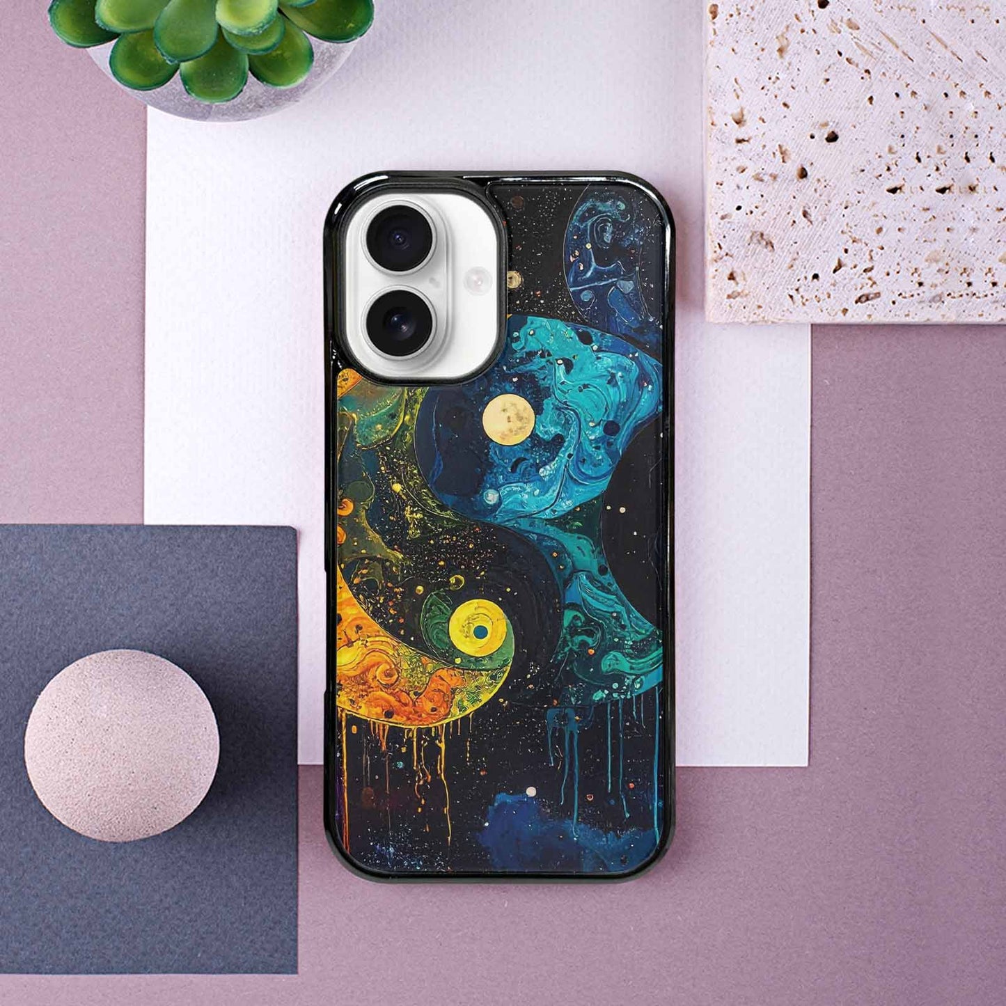 iPhone 16 Case — Yin Yang Yin And Yang Symbol, Custom Phone Case