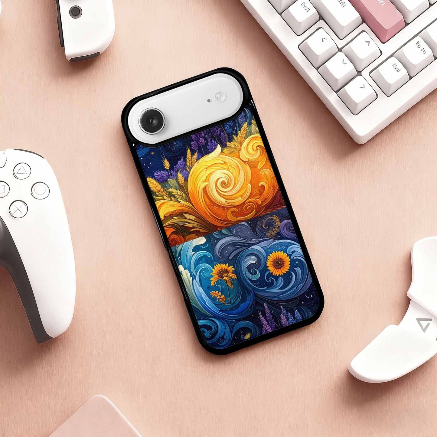 iPhone 17 Air Case — Small Van Gogh Style Swirl Galaxy, Custom Made Phone Cover