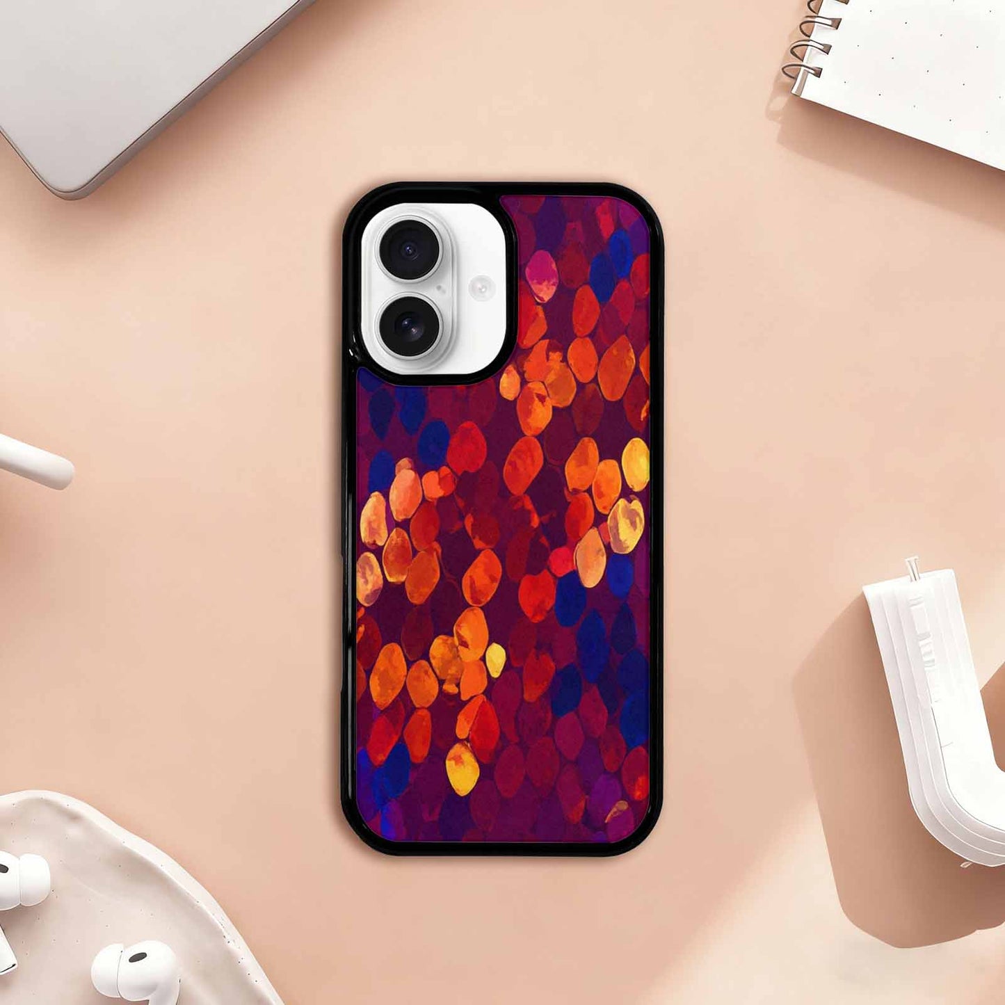 iPhone 17 Case — Snake Print Dark Seamless Animal Print, Custom Printed Phone Case