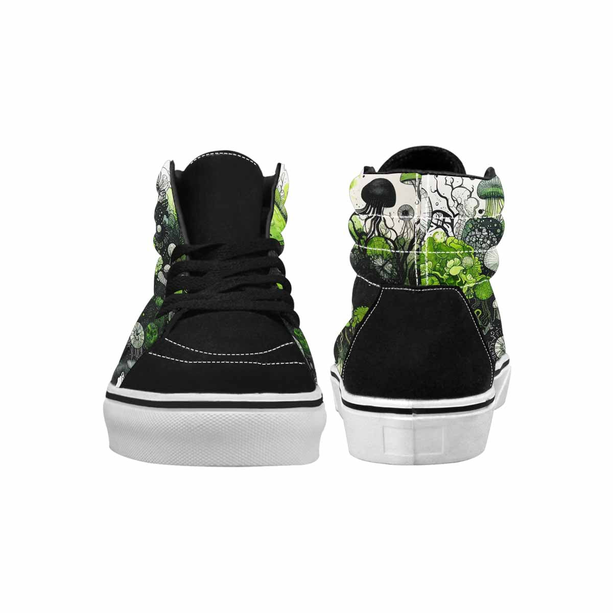 MEN'S Sea Creature Burst High Top Canvas Cottagecore Custom Sneakers