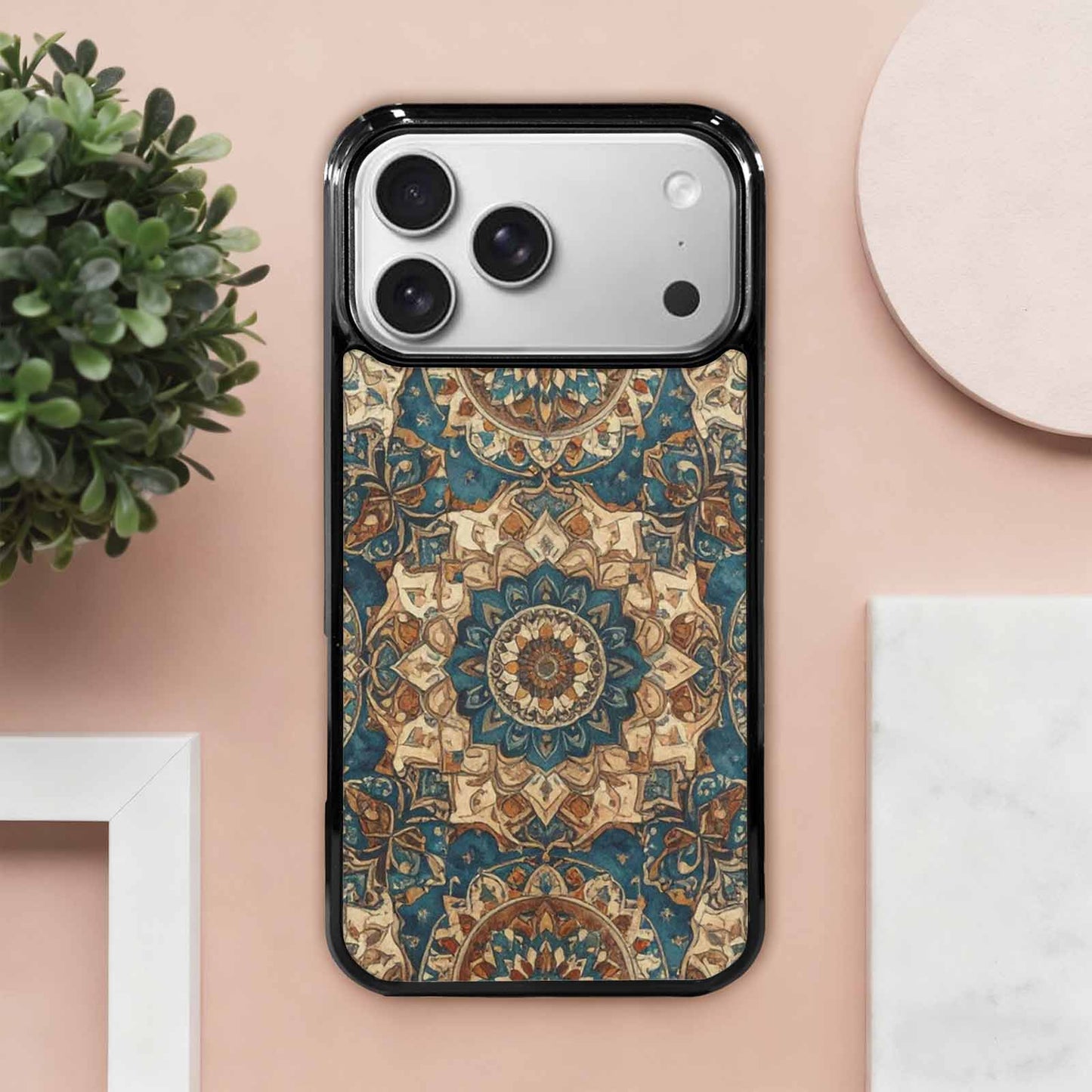 iPhone 17 Pro Max Case — Small Mandala Pattern, Randomly Floral, Custom Made Phone Cover