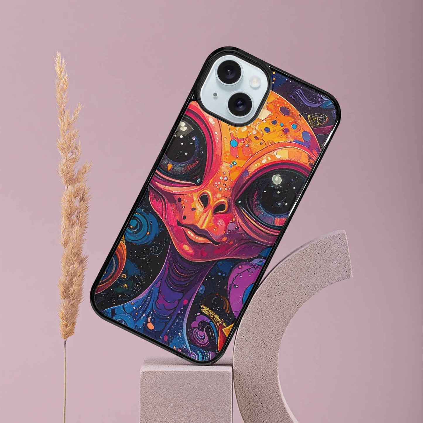 iPhone 15 Plus Case — Cartoon Alien Characters, Original Design Phone Case