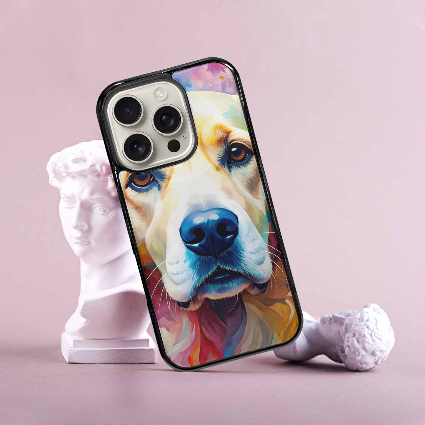iPhone 16 Pro Case — Golden Retriever Watercolor Art Pattern Personalized, Custom Made Phone Cover