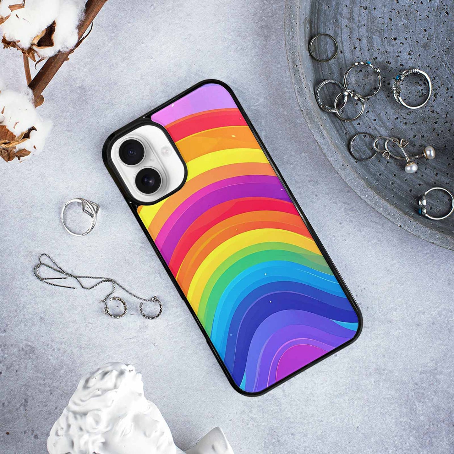 iPhone 16 Plus Case — Rainbow Pride, Unique Phone Case Design