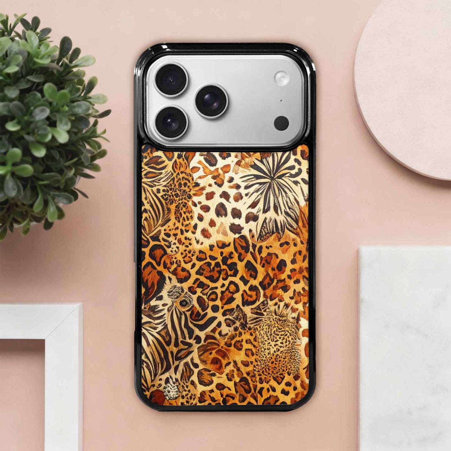 iPhone 17 Pro Max Case — Small Animal Print Pattern, Animal Print, Custom Phone Case