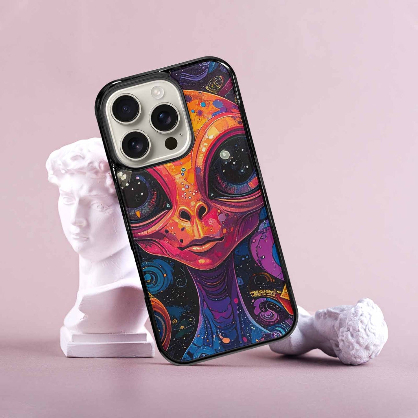 iPhone 16 Pro Case — Cartoon Alien Characters, Customized Protective Case