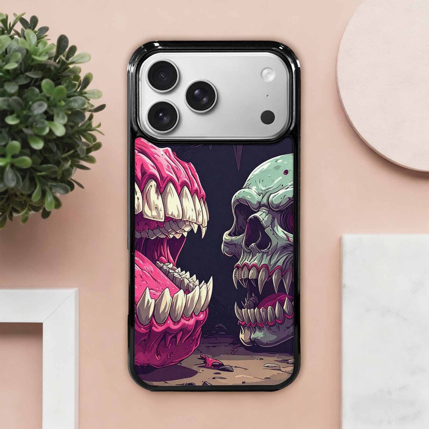 iPhone 17 Pro Max Case — Skull Dark Art Gothic Print Gothic, Custom Art Phone Cover