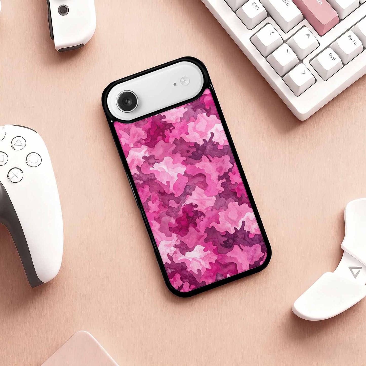 iPhone 17 Air Case — Small Military Camouflage Blotch Pattern Camo, Custom Print Case Cover