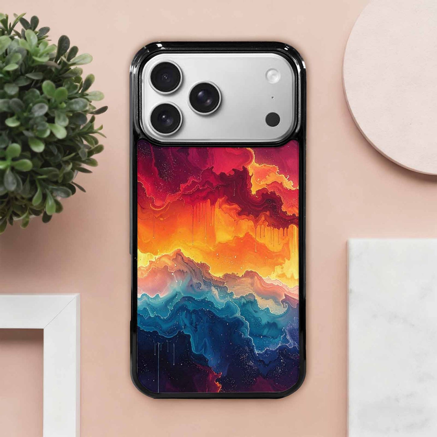 iPhone 17 Pro Max Case — Seamless Tileable Pattern Of Galaxy Space, Customized Protective Case