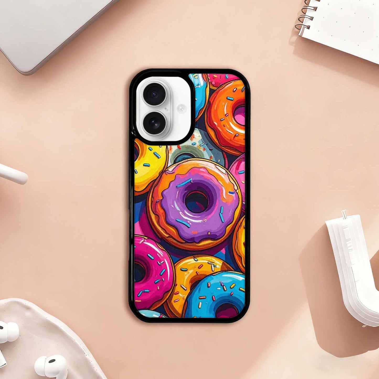 iPhone 17 Case — Foil Ice Cream Original Art, Personalized Phone Case