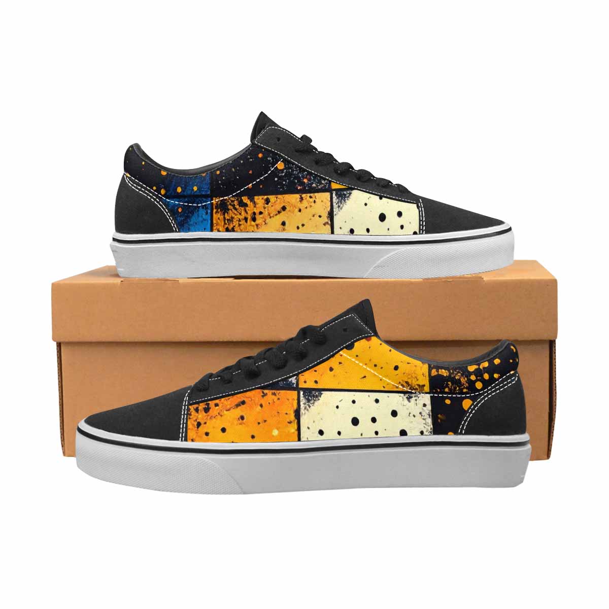 WOMEN'S Comic Book Halftone Canvas Lace-Up Dreamcore Custom Shoes